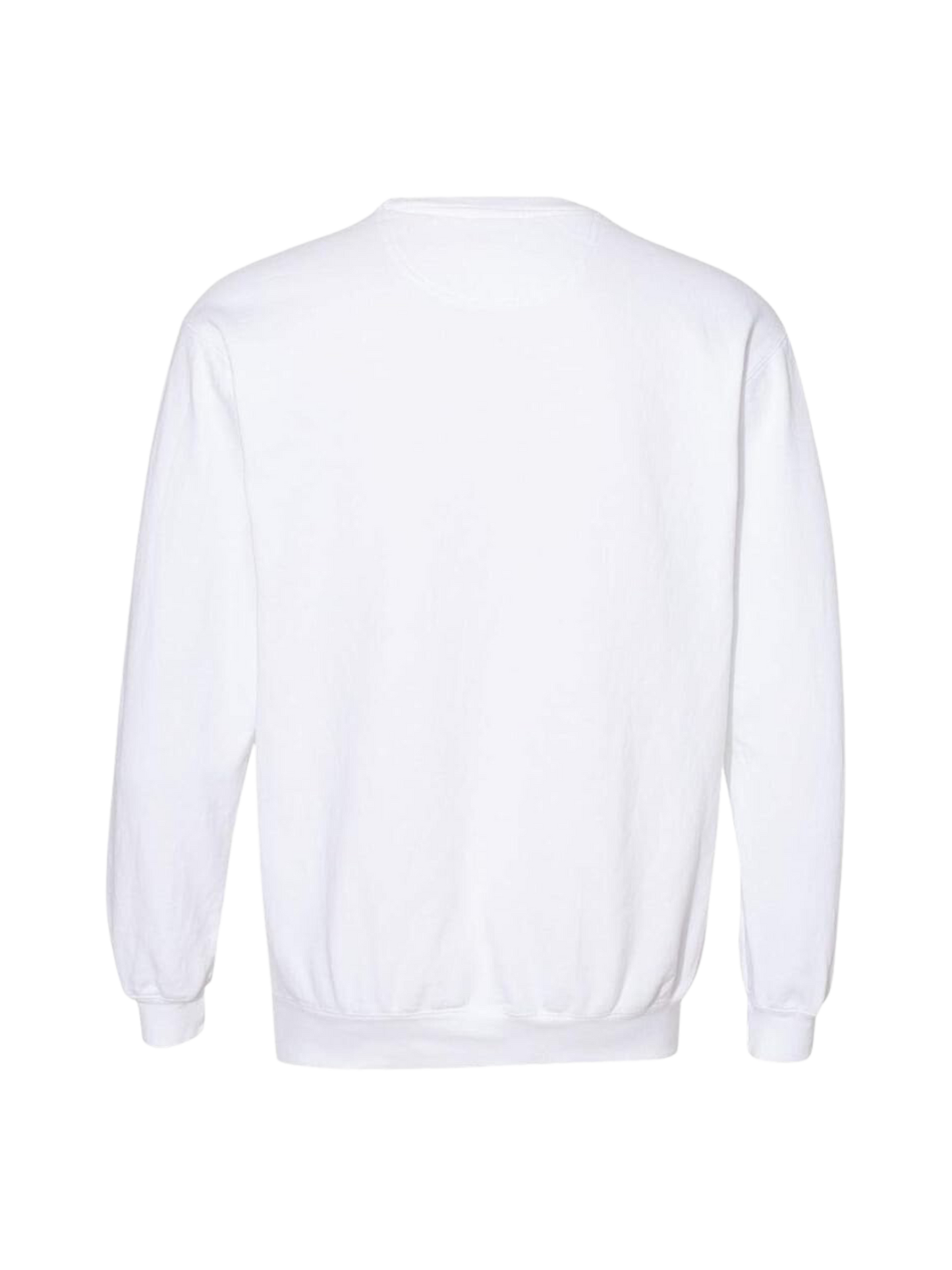White Crewneck with Navy Script