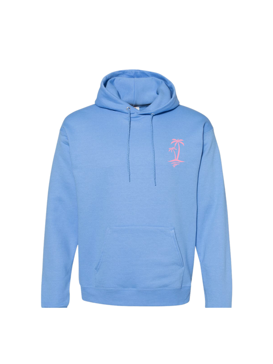 Carolina Blue Palm Tree Hoodie