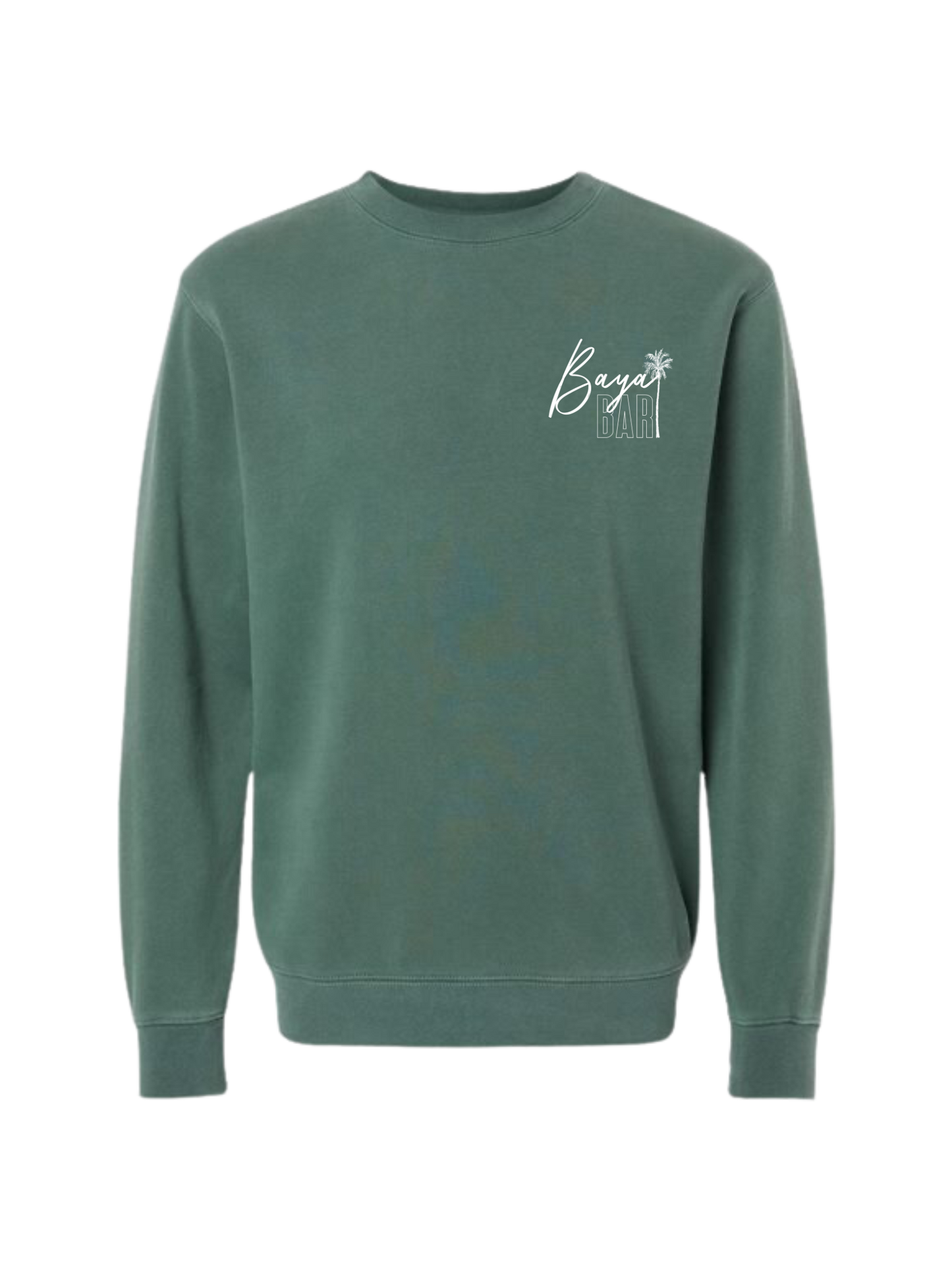 Alpine Green Palm Tree Crewneck