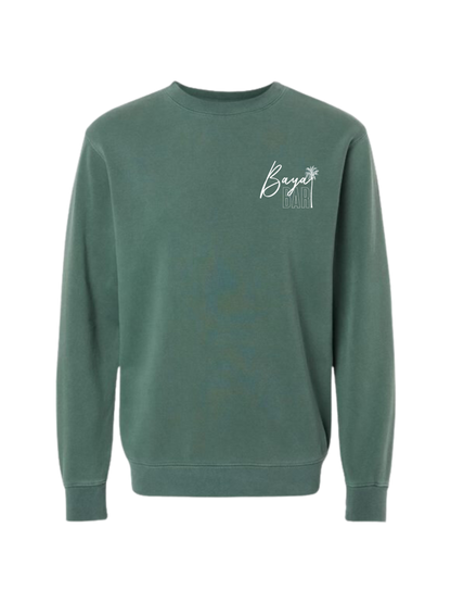 Alpine Green Palm Tree Crewneck