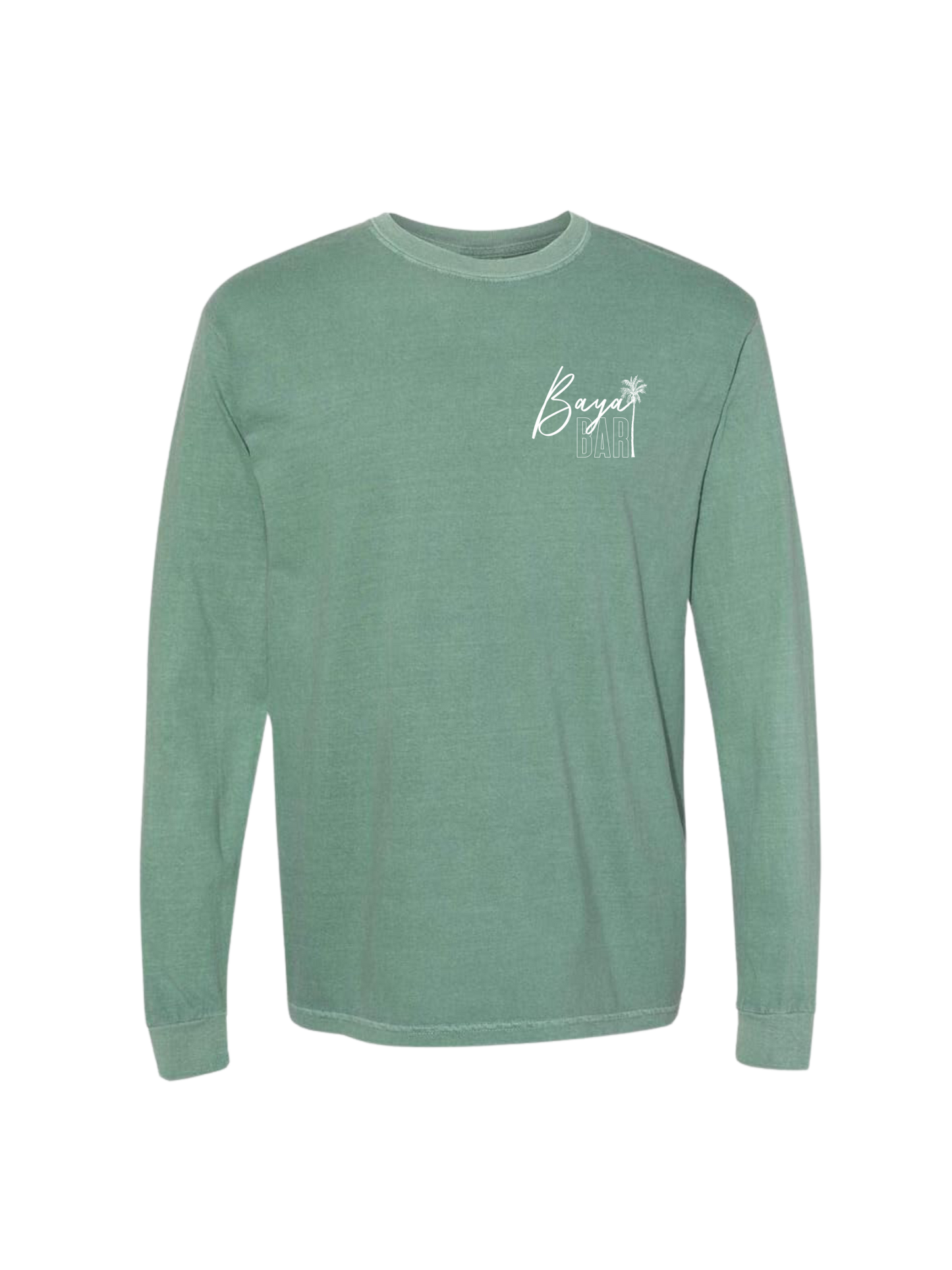 Light Green Palm Tree Long Sleeve