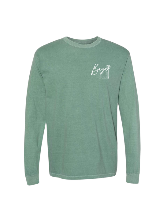 Light Green Palm Tree Long Sleeve