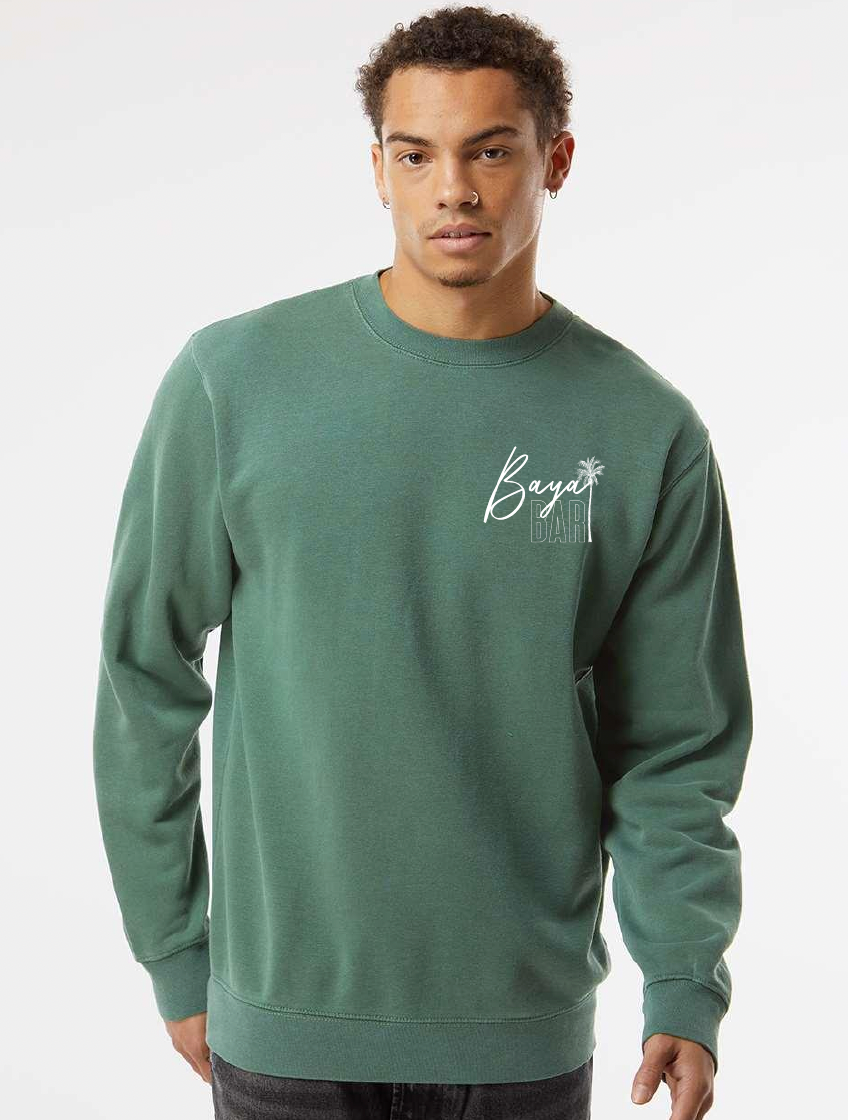 Alpine Green Palm Tree Crewneck